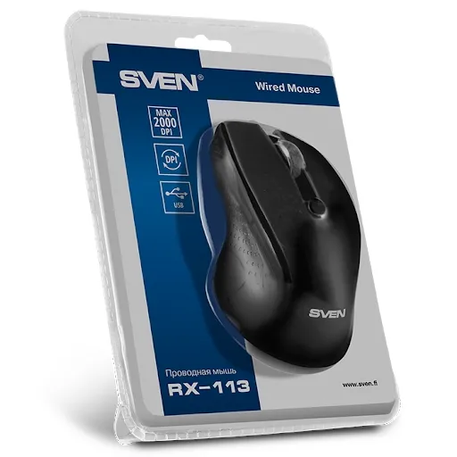 Mouse SVEN RX-113, Negru