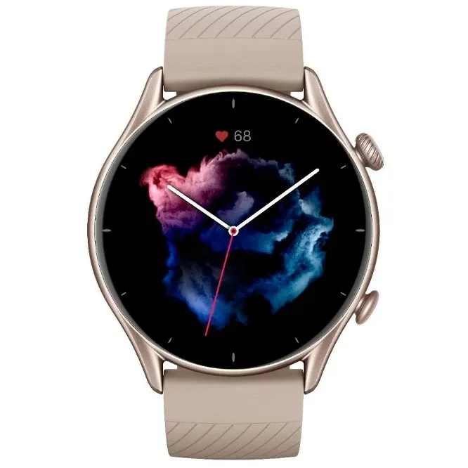 Ceas inteligent Xiaomi Amazfit GTR 3, Carcasă din aluminiu de culoare gri cu bandă din silicon gri
