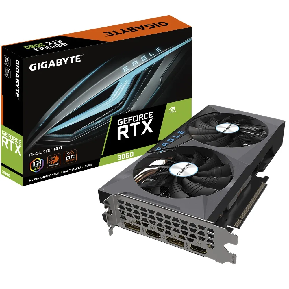 Placă Video Gigabyte GV-N3060EAGLE OC-12GD, 12GB GDDR6 192bit