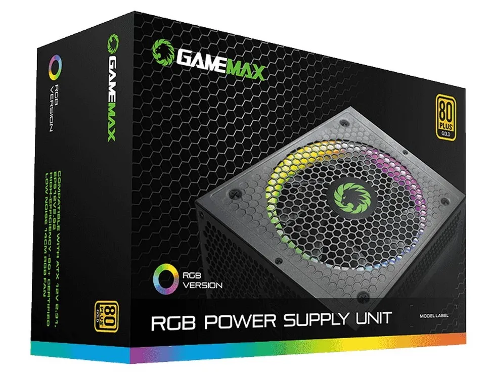 Sursă Alimentare PC Gamemax RGB-1050 Pro, 1050W, ATX, Complet modular