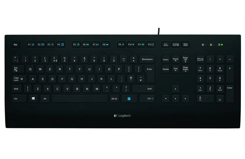 Клавиатура Logitech K280e, Проводное, Чёрный