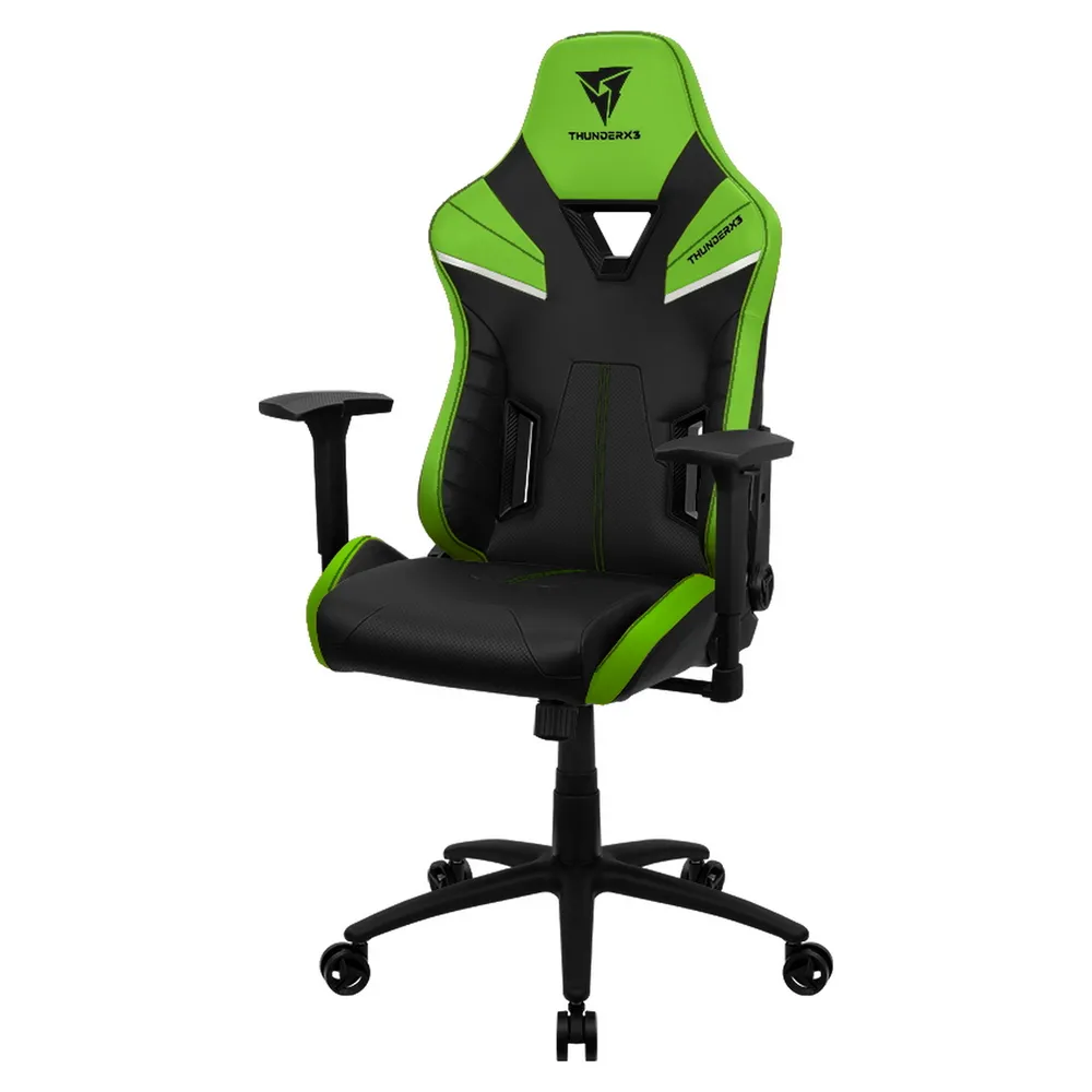 Scaun Gaming ThunderX3 TC5, PU Piele, Negru/Verde