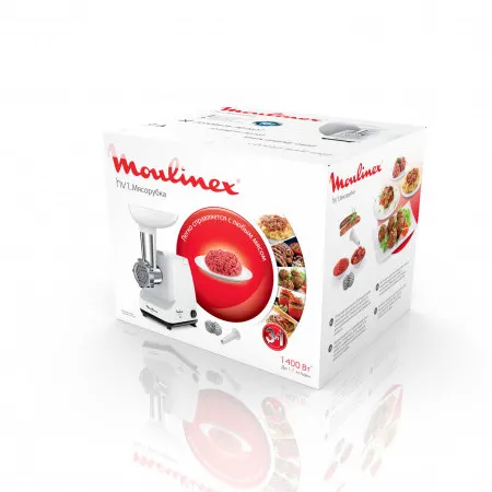 Mașină de tocat carne Moulinex ME111032, Alb