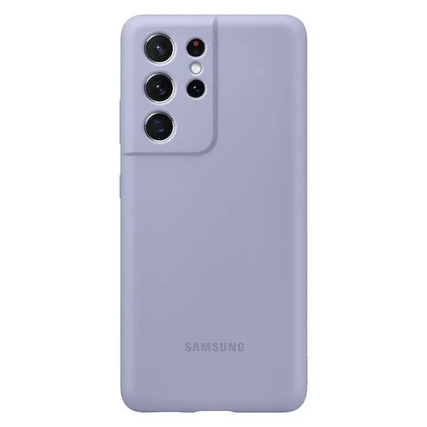 Husă Samsung Silicone Cover for Galaxy S21 Ultra, Violet