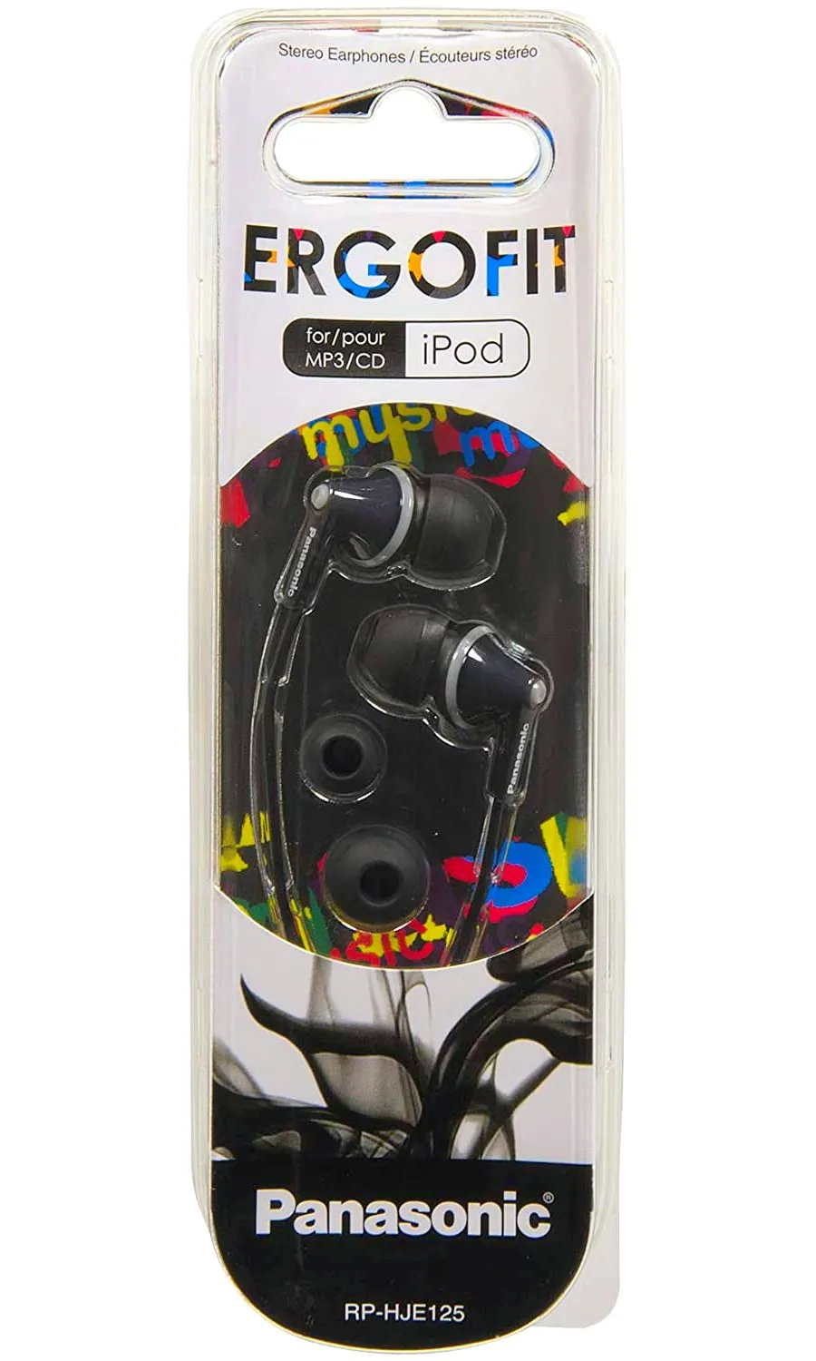 Наушники Panasonic RP-HJE125E, Чёрный