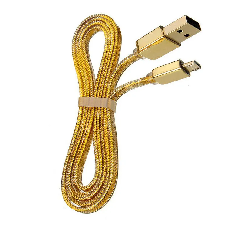 Кабель для зарядки и синхронизации Remax RC-016m, USB Type-A/micro-USB, 1м, Золотистый