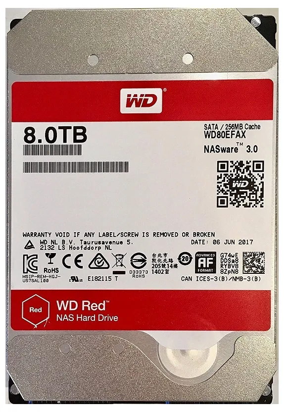 Жесткий диск Western Digital WD Red, 3.5",  8 TB <WD80EFAX>