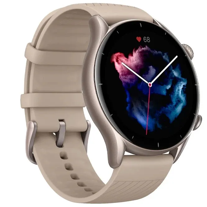 Ceas inteligent Xiaomi Amazfit GTR 3, Carcasă din aluminiu de culoare gri cu bandă din silicon gri