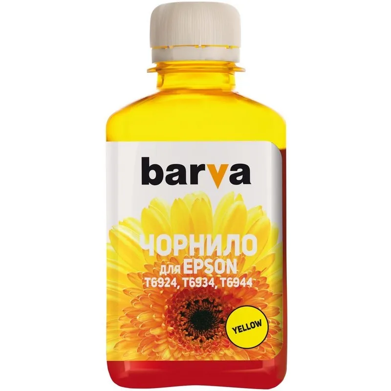 Контейнер с чернилами Barva T6931, 180мл, Желтый