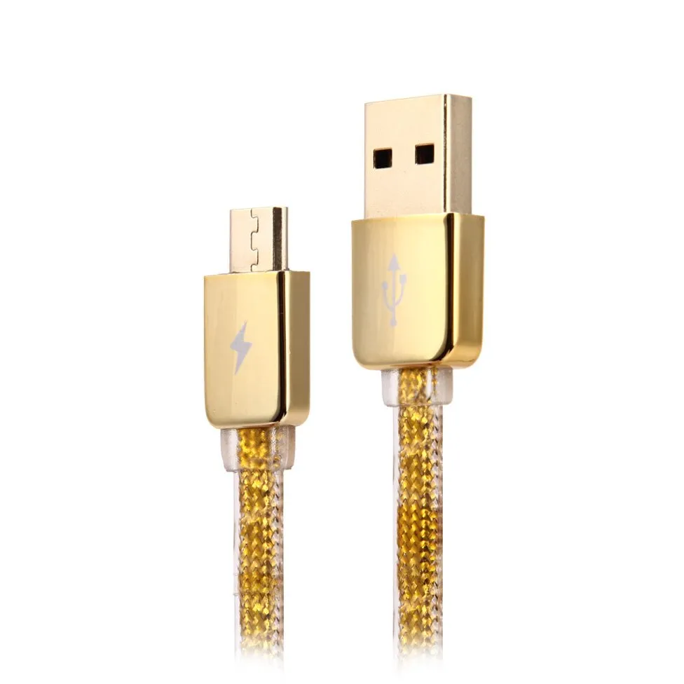 Кабель для зарядки и синхронизации Remax RC-016m, USB Type-A/micro-USB, 1м, Золотистый