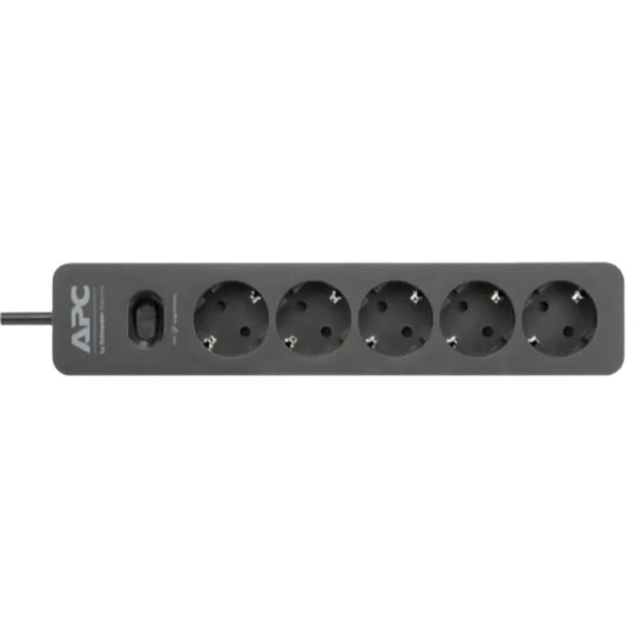 Prelungitor electric APC Essential SurgeArrest PME5B-RS, 5 Prize, 1,52m, Negru