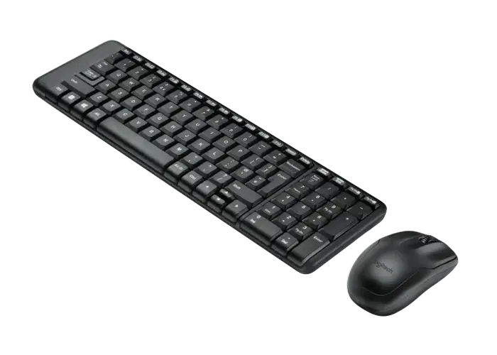 Клавиатура и мышь Logitech MK220, Беспроводное, Чёрный