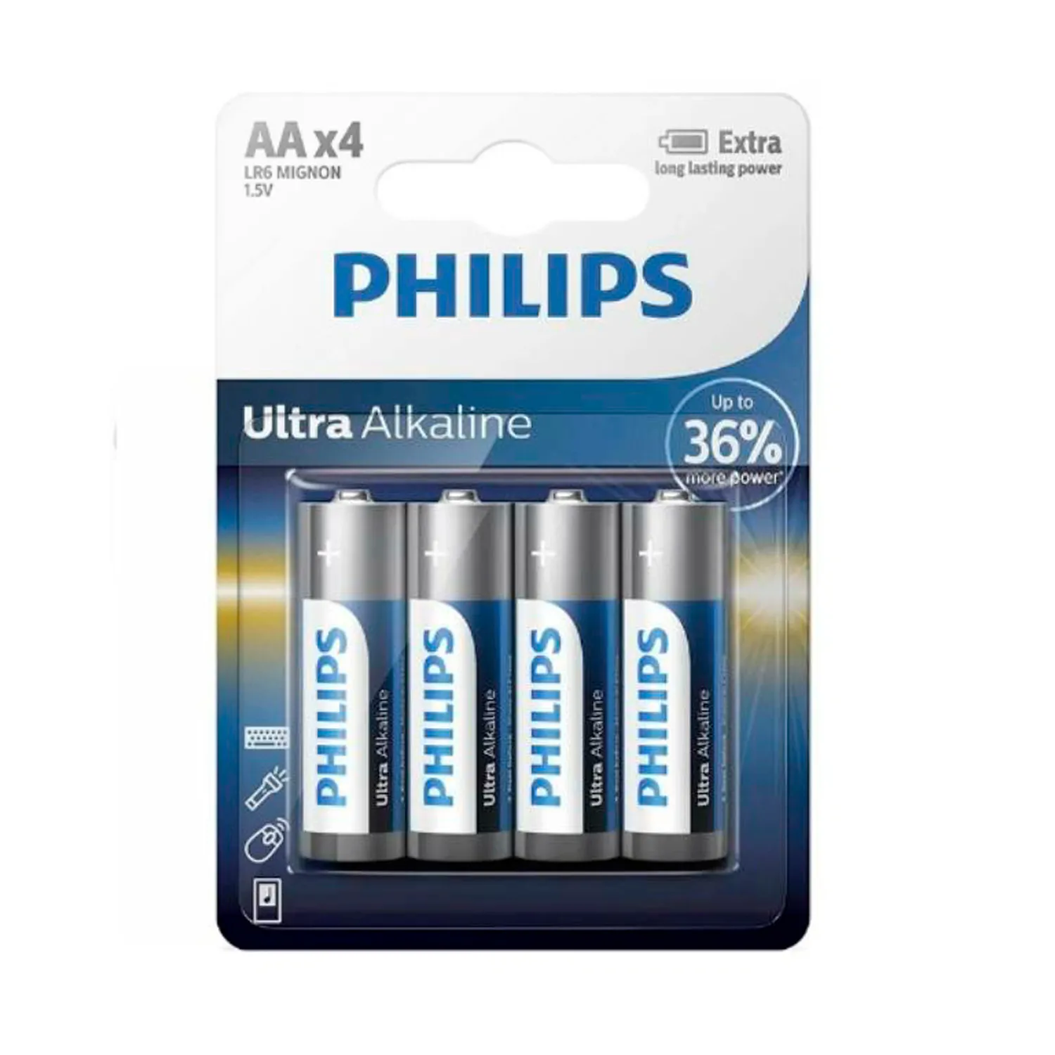 Baterie Philips LR6, 1.5V, AAx4Buc/ ultra alcaline