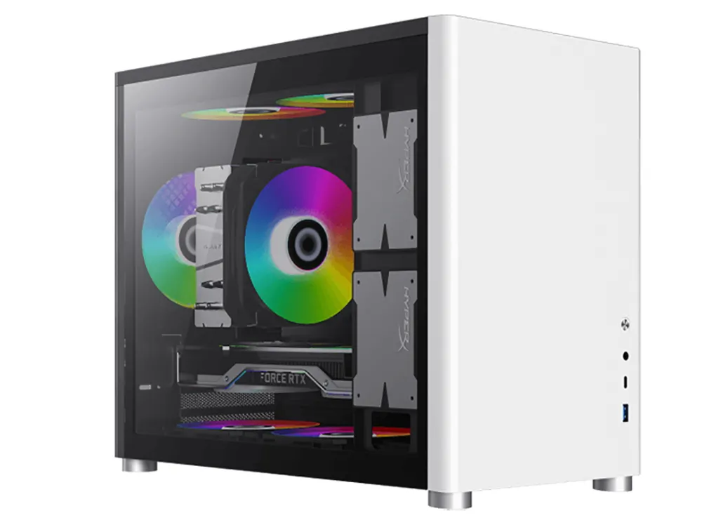 Carcasă PC Gamemax SPARK, Mini-Tower, ATX, Alb