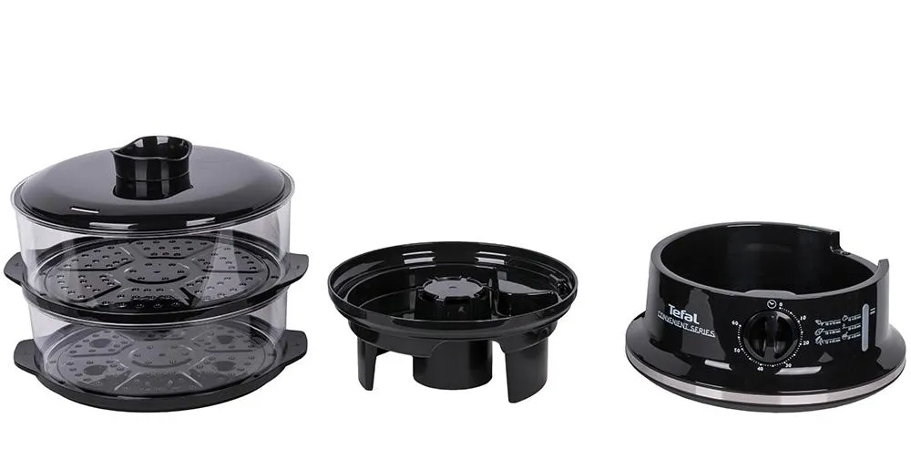 Aparat de gătit cu aburi Tefal Convenient, Negru