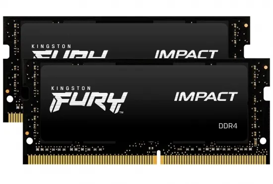 Оперативная память Kingston FURY Impact, DDR4 SDRAM, 3200 МГц, 16Гб, KF432S20IBK2/16