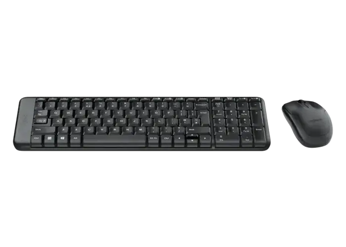 Клавиатура и мышь Logitech MK220, Беспроводное, Чёрный
