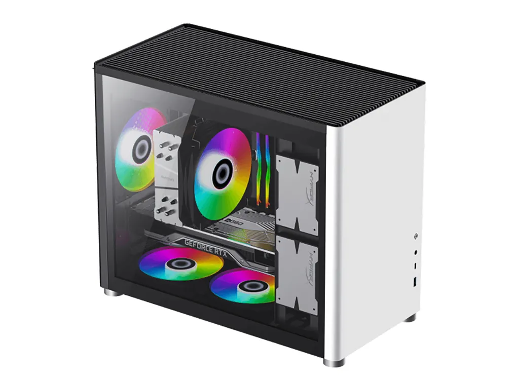 Carcasă PC Gamemax SPARK, Mini-Tower, ATX, Alb