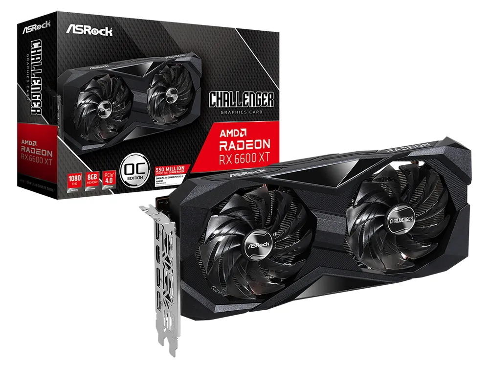 Placă Video ASRock RX6600XT CLD 8GO,  8GB GDDR6 128bit