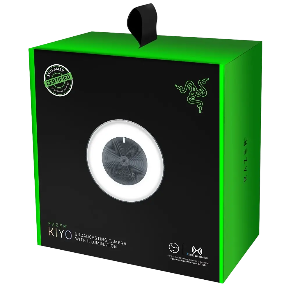 Веб-камера RAZER Kiyo, Full-HD 1080P, Чёрный