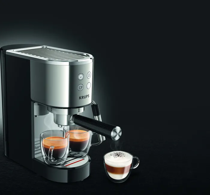 Espressor manual KRUPS XP442C11, 1400W, Argintiu