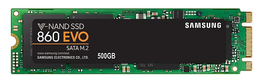 Накопитель SSD Samsung 860 EVO  MZ-N6E500, 500Гб, MZ-N6E500BW