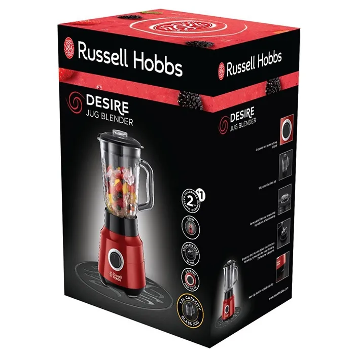 Стационарный блендер Russell Hobbs Desire 3-in-1, Красный