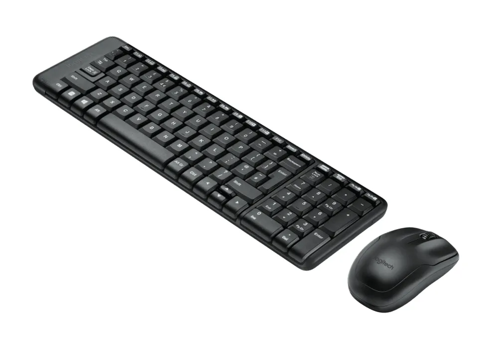 Клавиатура и мышь Logitech MK220, Беспроводное, Чёрный
