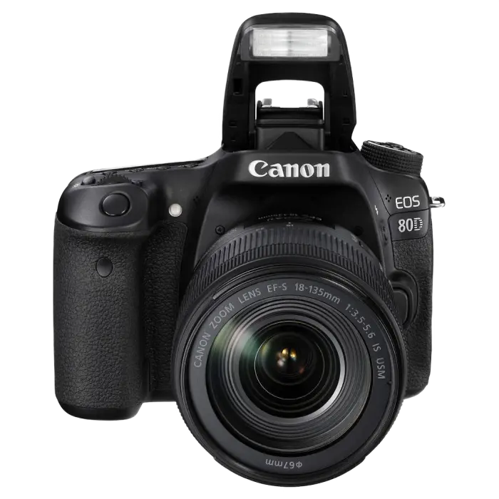 Aparat foto DSLR Canon EOS 80D + EF-S 18-135 IS, Negru