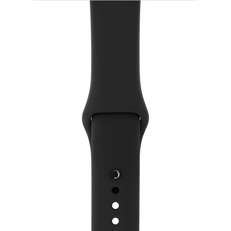 Ceas inteligent Apple Watch Series 3, 42mm, Carcasă Space Grey din aluminiu cu bandă sport Neagră