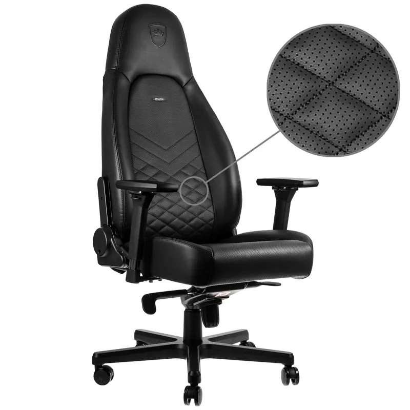 Scaun Gaming Noblechairs Icon, PU Piele, Negru