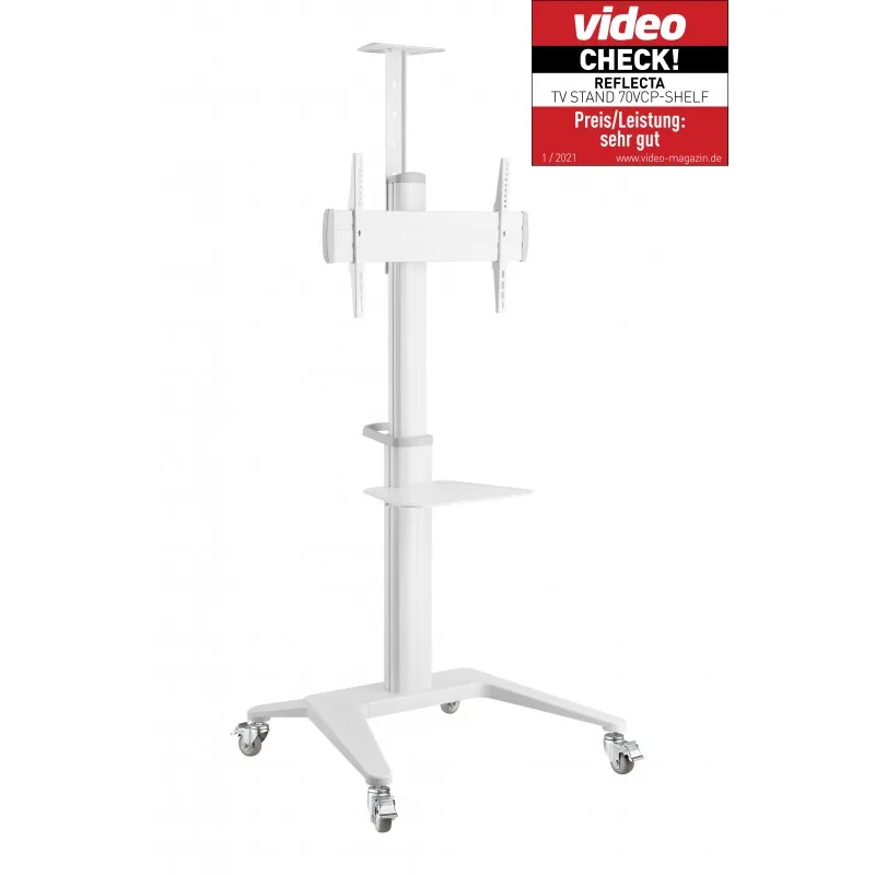 Suport pentru TV pe picior Reflecta TV Stand 70VCP-Shelf, White, Alb