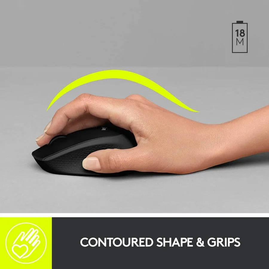 Mouse Wireless Logitech M330 Silent Plus, Negru