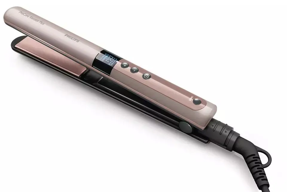 Placă de îndreptat părul Philips Prestige HP8371/00, Roz