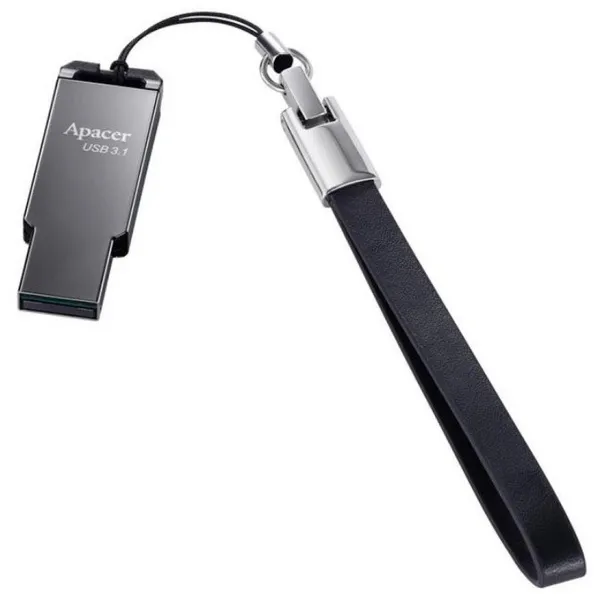 USB Flash накопитель Apacer AH360, 16Гб, Чёрный