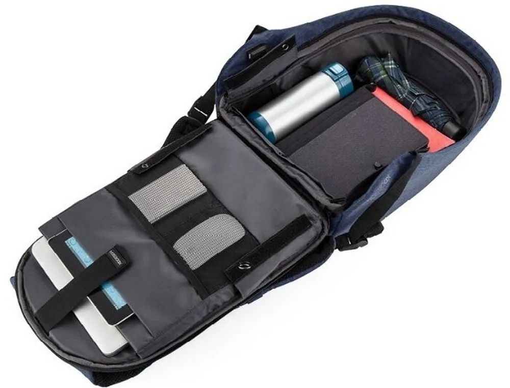 Rucsac pentru Laptop Bobby Hero Small, 13.3", Piele artificială, Albastru închis