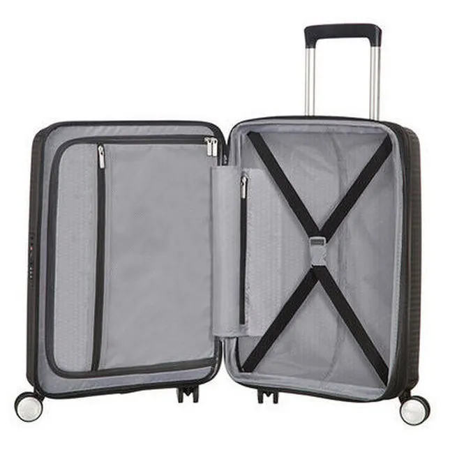 Valiza American Turister SOUNDBOX 4 roti 55/20 TSA EXP negru