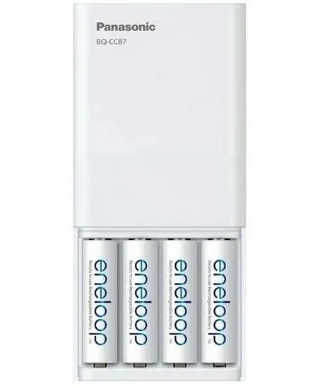 Încărcător Acumulatori Panasonic K-KJ87MCD40USB, Alb