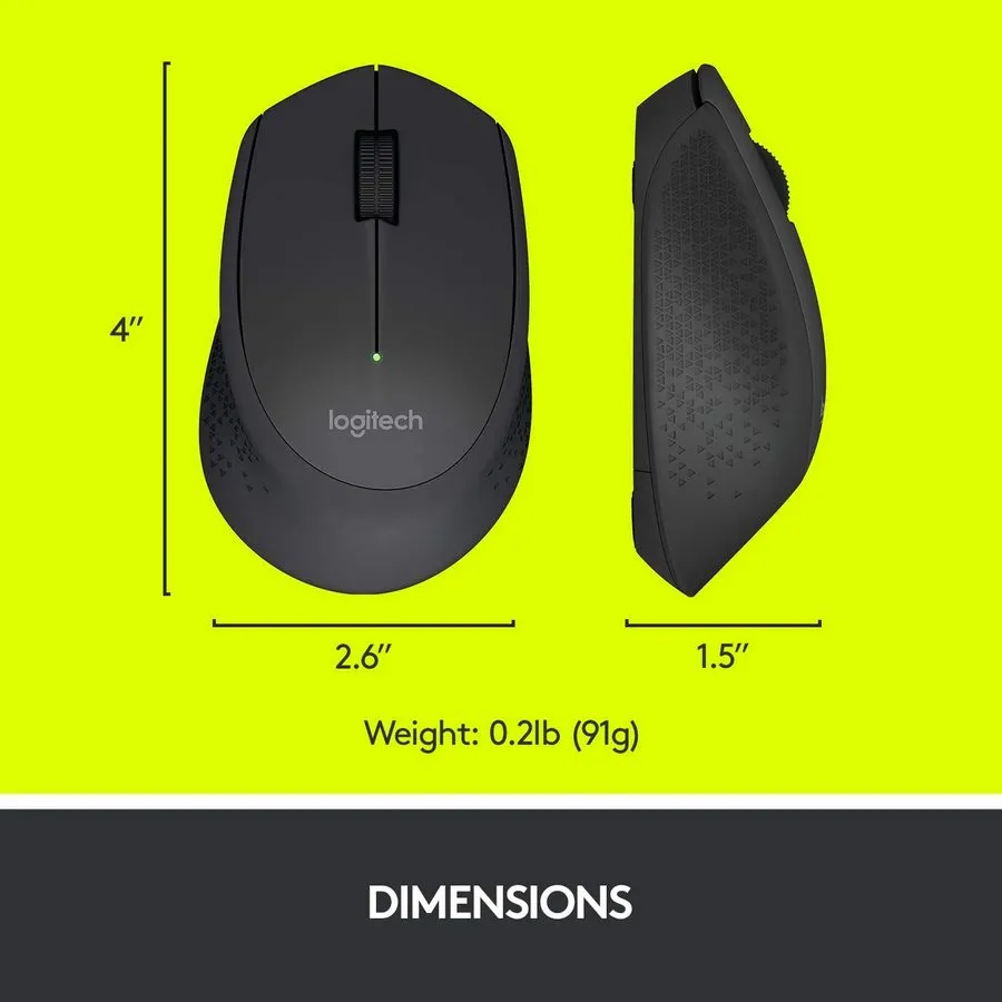 Mouse Wireless Logitech M330 Silent Plus, Negru
