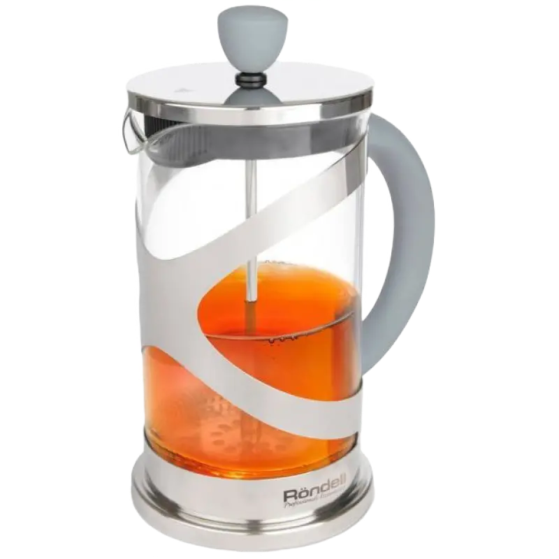 Френч-пресс Rondell RDS-839, 0,8л, Серый