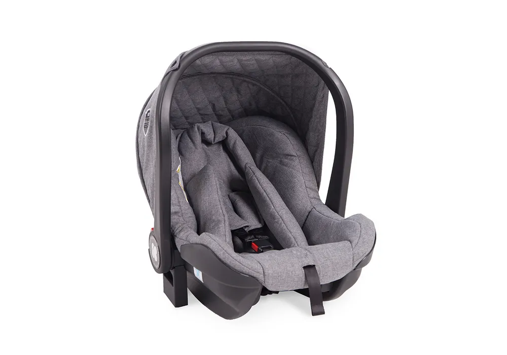 Stroller Kikka Boo 3 in 1 Vicenza Luxury, Grey silver frame