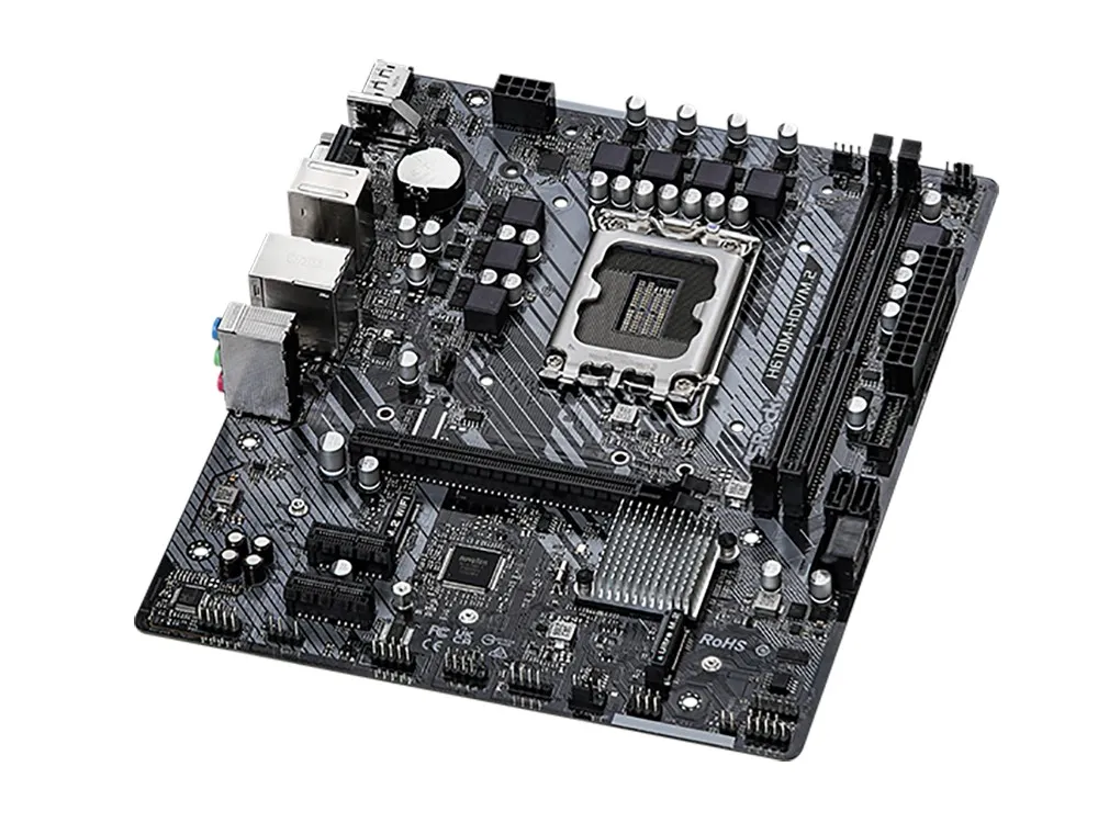 Материнская плата ASRock H610M-HDV/M.2, LGA1700, Intel H610, Micro-ATX
