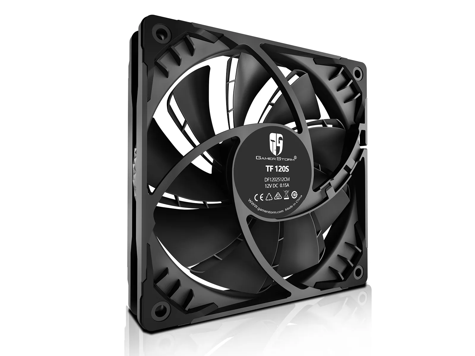 Ventilator PC Deepcool TF120S Black, 120 mm