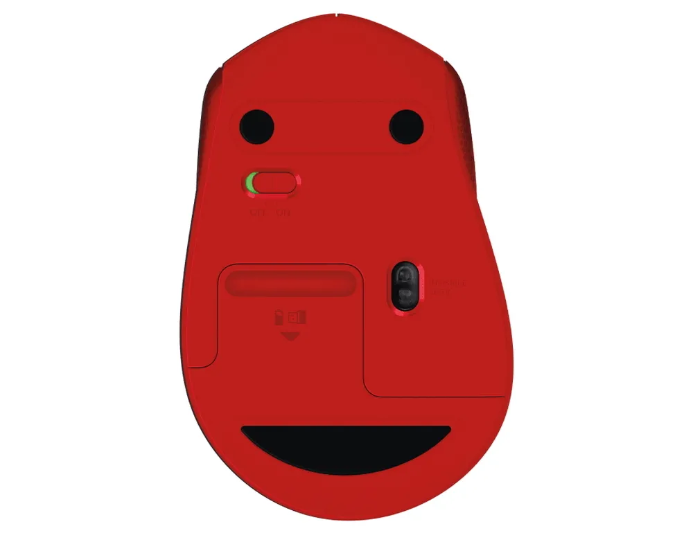 Беcпроводная мышь Logitech M330 Silent Plus, Красный