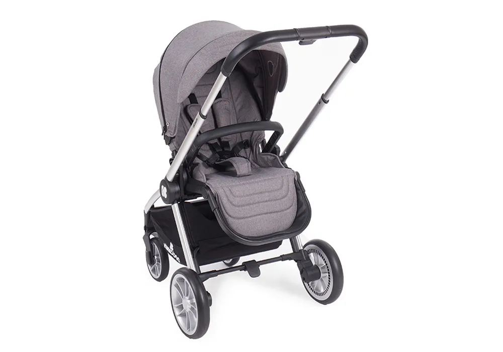 Stroller Kikka Boo 3 in 1 Vicenza Luxury, Grey silver frame