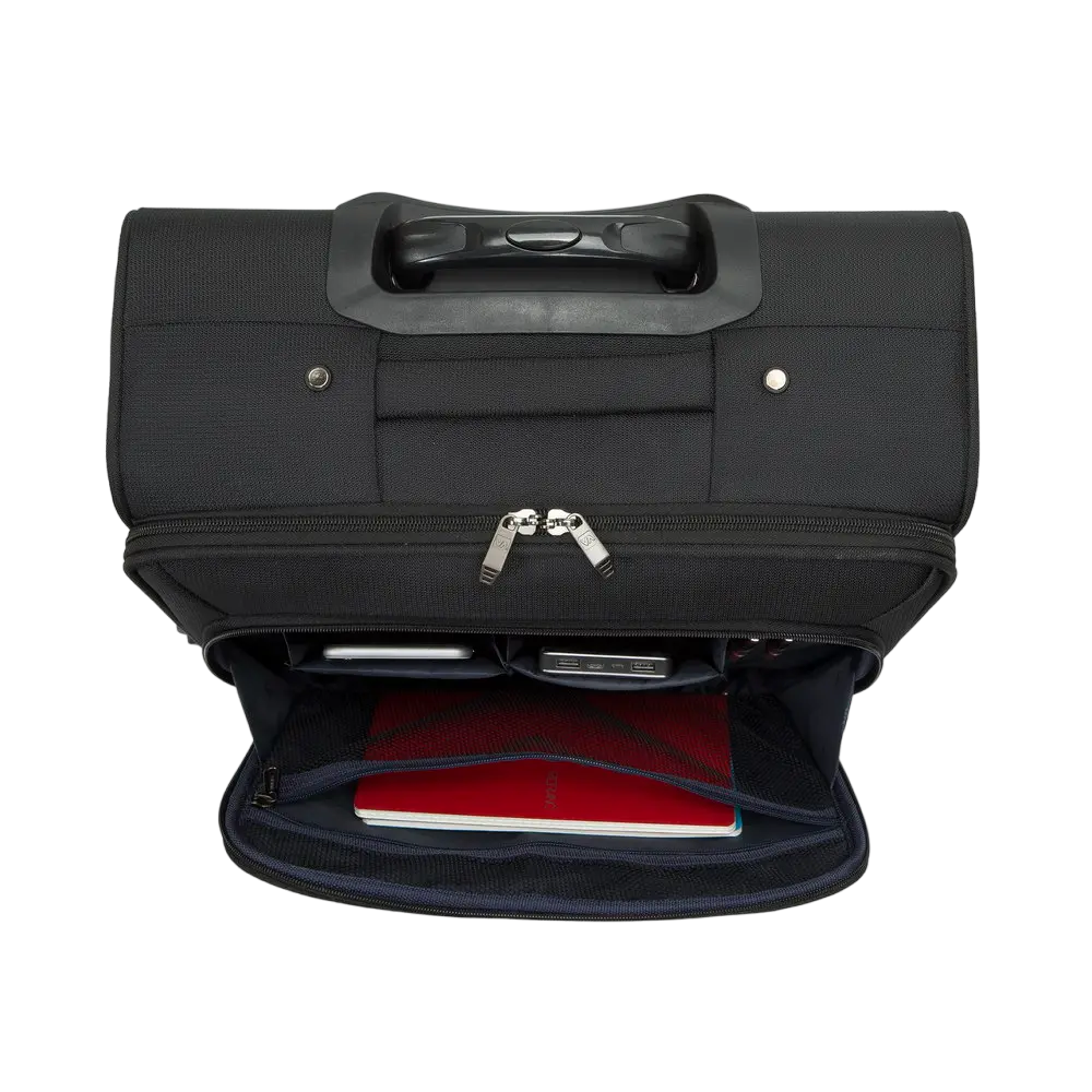 Чемодан для багажа RivaCase Tegel, 25л, Чёрный