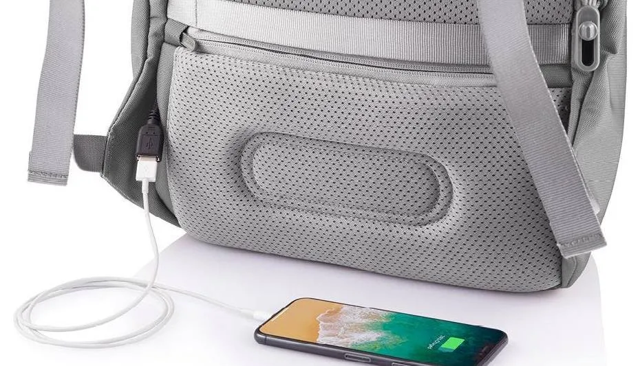 Rucsac pentru Laptop Bobby Soft, 15.6", Textil, Gri