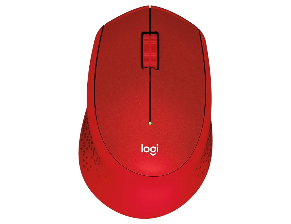 Беcпроводная мышь Logitech M330 Silent Plus, Красный