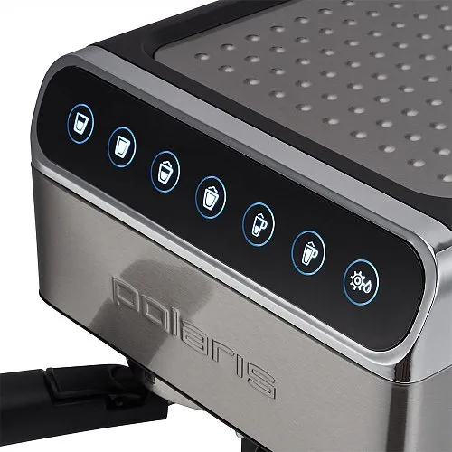 Espressor manual Polaris PCM 1535E Adore Cappuccino, 1400 W, Argintiu