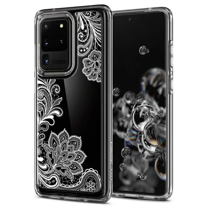 Husă Spigen Ciel Galaxy S20, Mandala albă